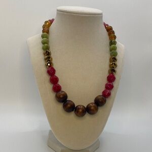 Vintage Multicolor Beaded Necklace